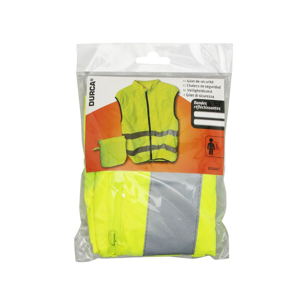 Gilet de Sécurité Réfléchissant Adulte zippé avec poche arrière