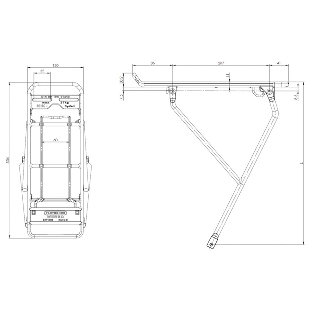 Porte-bagage-Pletscher-Werso-MIK-version-Y