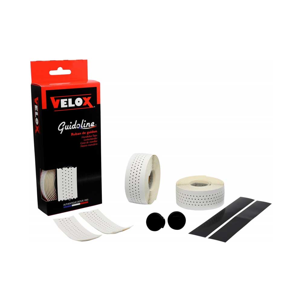 Ruban de cintre Guidoline VELOX Soft Grip blanc perforé