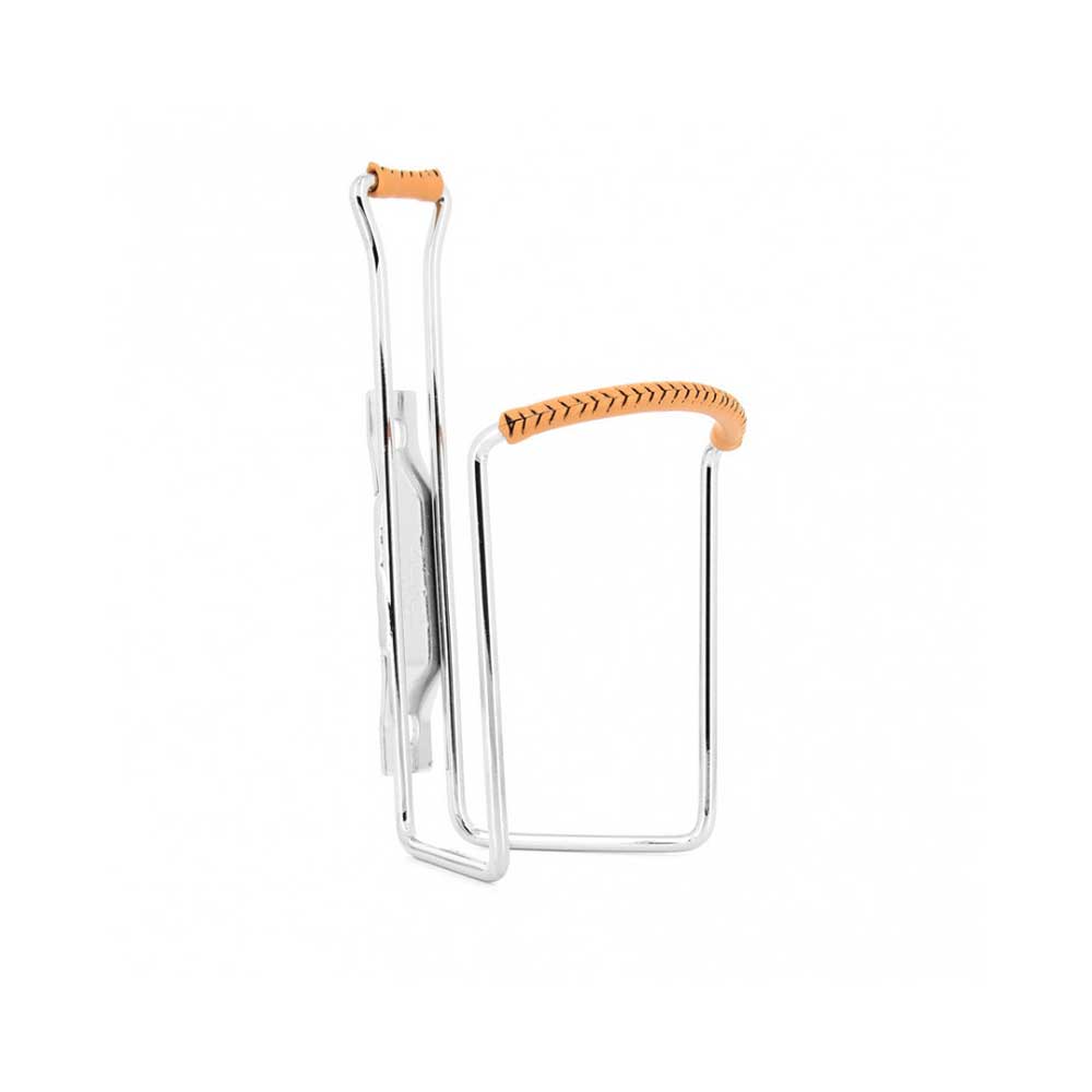 Porte-bidon Vintage ZÉFAL Classic acier chromé et cuir